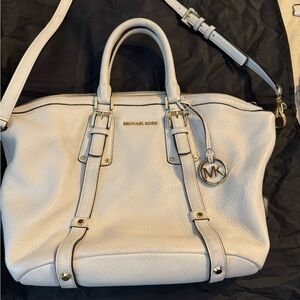 Michael Kors Cream Satchel Bag